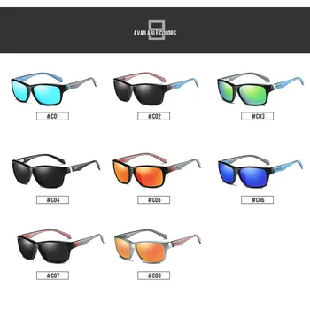 DUBERY Vintage Polarizētās Saulesbrilles, Vīriešu, Saules Brilles Vīriešiem UV400 Toņos Spuare Melnās Vasaras Oculos Vīriešu 8 Krāsas Modelis 732