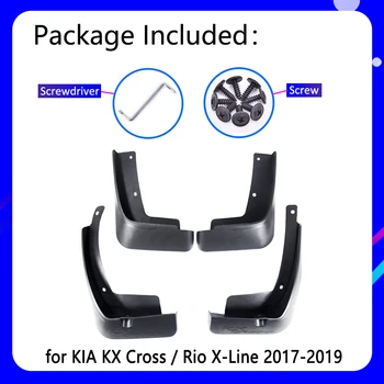 Dubļusargi piemērots KIA KX Krusta Rio X-Line 2017 2018 2019 Auto Piederumi Mudflap Fender Auto Rezerves Daļas