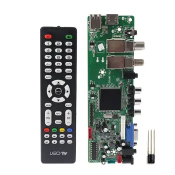 DVB-S2, DVB-T2, DVB-C (Digitālo Signālu LTV Kļavu Vadītāja LCD Tālvadības pults Kuģa Palaišanas Universālā Dual USB Media QT526C V1.1 T. S5