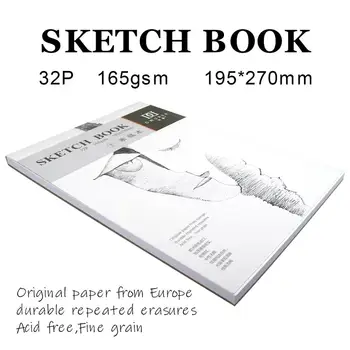 Dwurer Skiču Grāmatu 16Sheet 165gsm 195x270mm Shetchbook Mākslas Studentu Zīmējumu