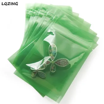 Dzeltena/Rozā/Zaļā/Zilā plastmasas ziplock blīvējuma somas rotaslietas/mazas vienības/detaļas/pērlīšu Mini uzglabāšanas soma zip lock 100GAB
