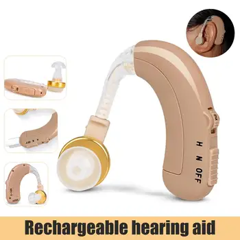 Dzirdes Audifonos Uzlādējams Dzirdes aparāti Mini Regulējams Neredzams USB Skaņas Pastiprinātājs, Vecu cilvēku Aprūpe, Kurlie Dzird Atbalsts
