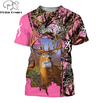 Dzīvnieku briedis / Vilku Medību 3D Krāsu Iespiests Vīriešu t krekls Harajuku Fashion vasaras Īsām piedurknēm krekls Unisex Gadījuma T-krekls top