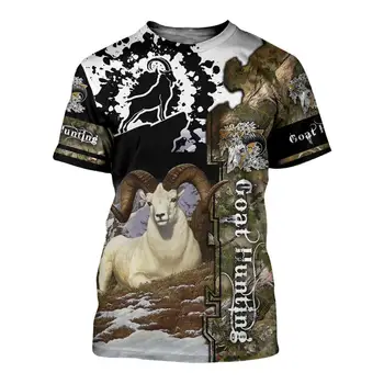 Dzīvnieku briedis / Vilku Medību 3D Krāsu Iespiests Vīriešu t krekls Harajuku Fashion vasaras Īsām piedurknēm krekls Unisex Gadījuma T-krekls top