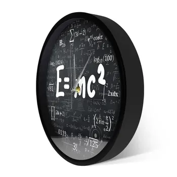 E=mc2 Matemātikas Formulu Geek Sienas Pulkstenis Relativitātes Teoriju Klusums Sienas Skatīties Zinātnieks, Fizikas Skolotājs Dāvana Skolas Klasē Dekori