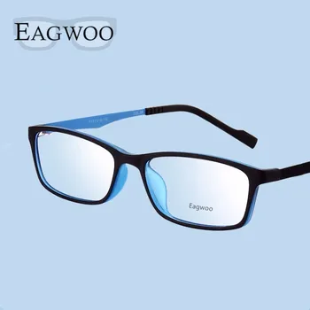 EAGWOO Gumijas Titāna Brilles Meitene Zēns Pilna Loka Optisko Rāmis Mazās Sejas Piemēroti Studentu Brilles Rāmis, Super Viegls