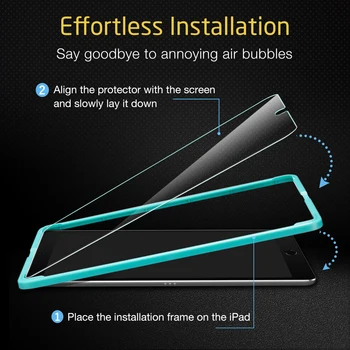 EAR Rūdīta Stikla iPad Pro 12.9/11/10.5/9.7 Collu 2020 2018 2019 iPad Mini 5/4 Air3/2 Gaisa iPad 7./6 Pilna Ekrāna Aizsargs
