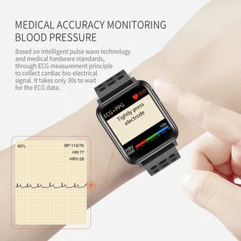 EKG PPG Smart Joslā Skatīties Vīrieši Asins Spiediena, Skābekļa Sirds ritma Monitors Smartwatch Sieviešu Ūdensizturīgs Android, IOS Xiaomi