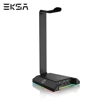 EKSA W1 Spēļu Austiņas, statīvs ar 7.1 Surround/2, USB un 3,5 mm Ostas RGB Austiņas Turētājs Gamer PC Spēļu Piederumi Galda