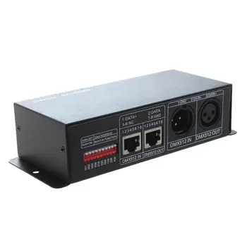 ELEG-DMX 512 4CH x 8.A Dekoderi LED Kontrolieris 4 Kanālu Vadītāja RGBW LED Lentes DC 12V - 24V