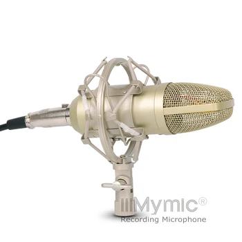 Es-VIENA Kondensatora Mikrofons !! 34mm gabals Zelta Diafragmas Kapsula !! Profesionālās Kondensatora Mikrofons ar Metāla Kandidēt Ierakstu