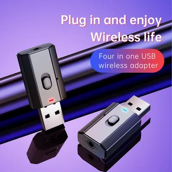 Eshowee Bezvadu Bluetooth Adapteris, USB Raidītājs Uztvērējs, 3,5 mm AUX Audio Pārveidotājs, Lai PC, TV Auto