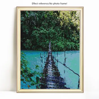 Evershine DIY Dimanta Izšuvumi Pilnu Displejs Tilta Attēlu Rhinestones 5D Dimanta Glezna Krustdūrienā Dekorācijas, Sienas Dekori