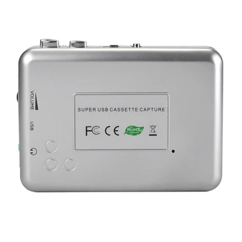 Ezcap 218B USB Audio Uztveršanas Vecas Kasešu Lentes Converter to MP3 Formātā CD Atskaņotājs angļu Dziesmas Walkman Atskaņotājs ar Auto Atpakaļgaitā