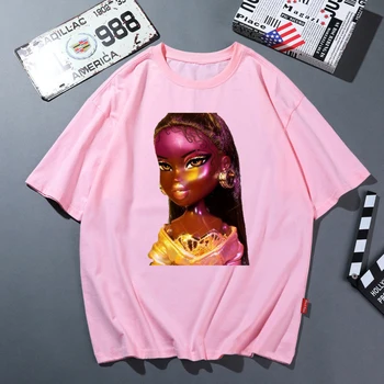 Eņģelis Y2k Bratz T Krekls Sievietēm Modē Vasaras Topi Tee Kreklu Femme Harajuku Krekls Rock, Rap Hip Hop Sieviešu T-Krekls Tumblr Drēbes
