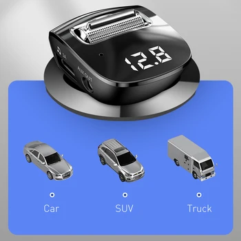 F40 FM Raidītājs Bezvadu Modulators Bluetooth 5.0 AUX-no Automašīnas Brīvroku Komplektu, U Diska MP3 Atskaņotāju, Auto Dual USB Lādētājs