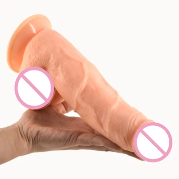 FAAK Reālistisks dildo piesūcekni liels penis pieaugušo seksa produkti lielā dick pāris flirting seksa rotaļlietas anālais dildo melnā seksa veikals
