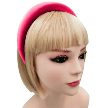 Fioday Jaunu Luminiscences Biezs Samts Galvassegu Sieviešu Modes Cepures Plašu Plastikāta Diski Hairbands Bezel Stīpām Piliens Kuģniecība