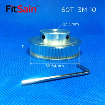 FitSain-3M 12T: 60T 1:5 trīsi sinhronais riteņu samazināt joslas platumu 10 laika jostas caurumu 5-6-8-10mm