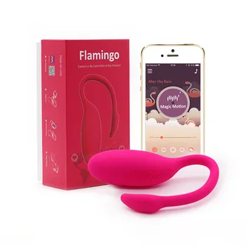 Flamingo Smart APP Bluetooth Vibrators Seksa Rotaļlietu Sievieti Tālvadības pults Magic Motion Klitora Stimulators G-spot Maksts Massager