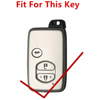 FLYBETTER Īstas Ādas 3Button Keyless Entry Smart Key Lietu Vāku Toyota Prado/Kroņa/Camry/Reiz L 117