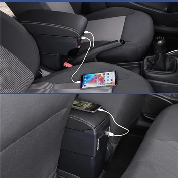 Fo Nissan Terrano elkoņbalsti lodziņā universālo auto centrs konsoles modifikācijas piederumi divreiz izvirzīja ar USB