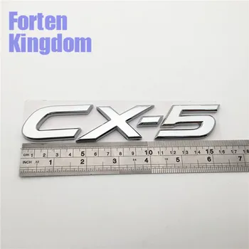 Forten Karaliste Vārdu CX-5 Automašīnas Aizmugurējā Bagāžnieka Emblēmu ABS Chrome Plastmasas 3D Vēstuli Plāksnītē Uzlīmes Auto Emblēma Decal