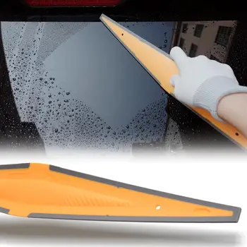 FOSHIO Ilgi Mīkstas Gumijas Špakteļlāpstiņu Oglekļa Šķiedras Filmu Automašīnu Vinila Ietīšana Skrāpis Stikla Logu Tonējums Tīrīšanas Līdzeklis Ūdens Noņemšanas