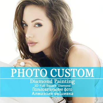 Foto Custom Dimanta Glezna Krustdūrienā Pilnu Kvadrātveida Attēlu Rhinestone DIY Dimanta Mozaīkas Dimanta Izšuvumi Dekors dāvanas