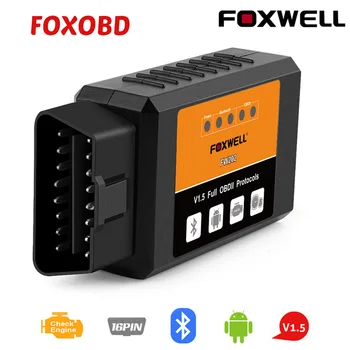 FOXWELL FW202 OBD2 ELM327 Bluetooth V1.5 PIC18F25K80 ODB 2 Automašīnas Kodu Lasītājs Skeneri OBDII ODB2 ODB II Skenēšanas Rīks ELM 327 V 1.5