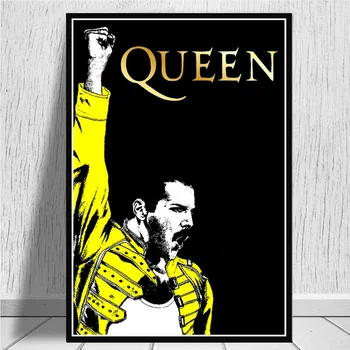 Freddie Mercury Karaliene Rokgrupa Leģendārās Pop Star Komiksu Plakātu Un Izdruku Apgleznošanas Māksla Sienas, Attēlus Viesistaba, Mājas Dekoru