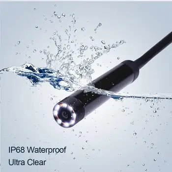 Fuers 8mm 1200P HD WiFi Pārbaudes Kameras IP68 Ūdensnecaurlaidīga USB Endoskopu Borescope atbalsta Android, IOS, Iphone, Windows un Mac Sistēmām