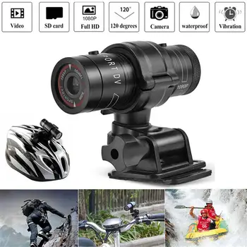 Full HD 1080P Mini Sporta DV Kameras Velosipēdu Motocikla Ķivere Rīcības DVR Video Cam Ideāli piemērots Āra Sporta Kameras