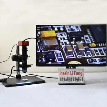 Full HD, 2K 60FPS Sony Sensors 3D Video Mikroskopa Kamera, HDMI Mērīšanas Funkciju Precizitātes Datortehnika Elektronika Atklāšana
