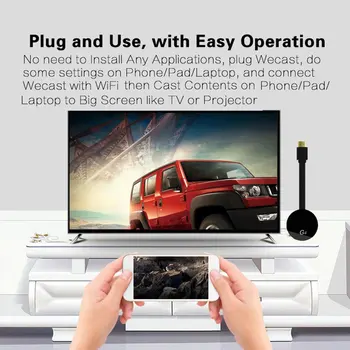 G4 Mirascreen Smart Bezvadu Ekrāna Spoguļošana Uztvērējs HD HDMI Tālruņa Video Converter Cable Plug & Play