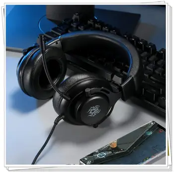 G60S Viegls Overear Datoru Austiņas ar Mikrofonu 3.5 mm Spēļu Heasets par PS4, XBOX VIENS,Mobilais, PC