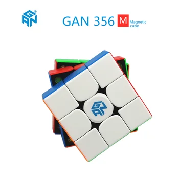 GAN 356 M Magnētisko Burvju Ātrums Cube Stickerless GAN356M Magnēti cubo magico Profesionālās GAN 356 M Puzzle GANS Kubi 3x3 GAN 356