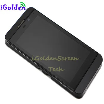 Garantija LCD ekrāns ar Touch Screen Digitizer + Karkasa Montāža BlackBerry Z10 3G 4G versiju Bezmaksas Piegāde