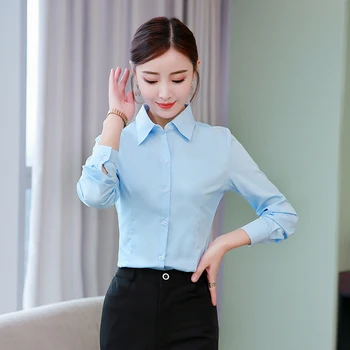 Garām piedurknēm, Baltu Kreklu Sieviete korejas Profesionālo Apģērbu Top 2020. Gadam Pavasara Darbu Pavasara Apakšveļas Krekls Sieviete