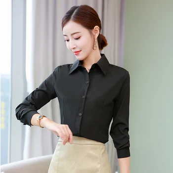 Garām piedurknēm, Baltu Kreklu Sieviete korejas Profesionālo Apģērbu Top 2020. Gadam Pavasara Darbu Pavasara Apakšveļas Krekls Sieviete