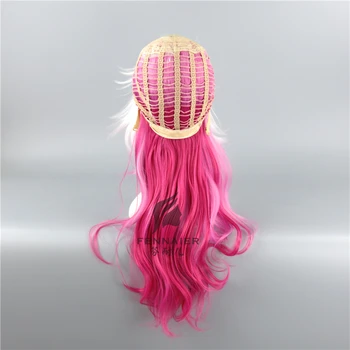 GC Guilty Crown cosplay wigYUZURIHA INORI cosplay matu parūka tērpi sievietēm rozā ombre ilgi lolita matiem