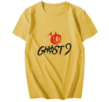 Ghost9 IEPRIEKŠ EPISODE 1:DURVJU albums pašu drukas o apkakli, īsām piedurknēm t krekls vasaras modes unisex brīvs t-krekls