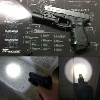 Gloks Lukturīti Taktisku Ieroci gaismas X300UH-B X300U-A X300 Pistole pistoli White LED Medību kabatas Lukturīti, Lai 20mm Picatinny Rail