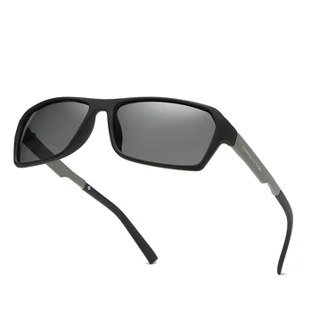 Gogeline Laukumā Polarizētās Saulesbrilles Vīriešiem Braukšanas Taisnstūra UV400 Spoguļi Saules Brilles Vīriešu Modes Eyeware