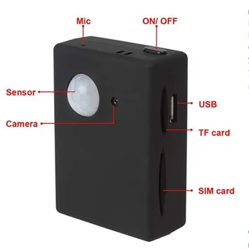 GPS Tracker Mini X9009 Smart Bezvadu PIR Kustības Detektors ar Sensoru, kas Atbalsta HD Kamera, SMS, MMS GSM pretaizdzīšanas Signalizācijas Sistēma, kas Mirco USB
