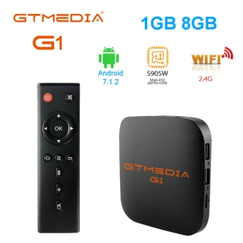GTmedia G1 Smart tv box 1GB/8GB Ultra HD 1080P H. 265 4K Google Youtube Atbalsts m3u enigma2 Pk Mi TV Kastē 2 3 set top box