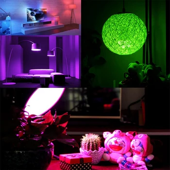 GU10 LED Prožektoru gaismā 110V, 220V rgb, 16 Krāsas lampas kausa Burvju brīvdienu Aptumšojami Skatuves Gaismas krāsu maiņa + 24key INFRASARKANO staru Tālvadības pults