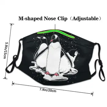 Gudrs Dienvidpola Pingvīns Maska Anti Dūmaka Nepievelk Putekļus Atkārtoti Dzīvnieku Mīļotājs Sejas Maska Aizsardzības Vāciņu Pieaugušo Respiratoru Muti Purns