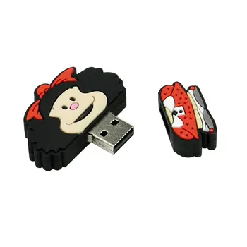 Gudrs Orangutan USB Flash Drive Mafalda USB 2.0 Pen Drive 128GB Usb Pendrive 64GB Flash atmiņas Kartes 32 GB Flash Atmiņas karti memory Stick Diska