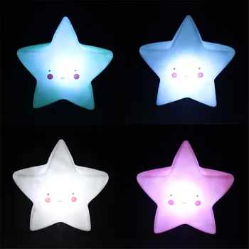 Gulta LED Rotaļu Led Nakts Gaisma Baby Bērnu Telpu Dekorēšana Guļamistaba Dekorēšana Star Formas Gaismas Baby LED Bērnu Nakts Lampas